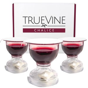 TrueVine Chalice Prefilled Communion Cups - Bread & Juice Sets (Box of 25)